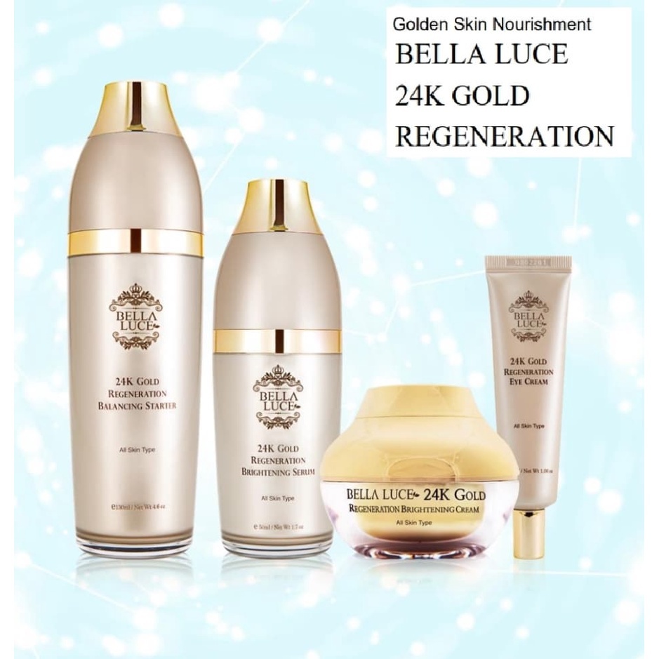[BELLA LUCE] Kem dưỡng trắng tái sinh làn da Bella Luce 24K Gold Regeneration Brightening Cream