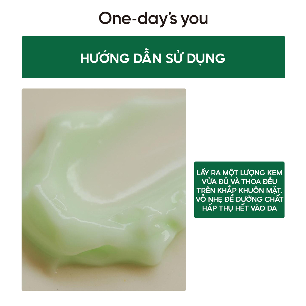 [One-day's you] Kem Dưỡng Ẩm Chuyên Sâu, Làm Dịu Da One-day's you Cica:ming Cream